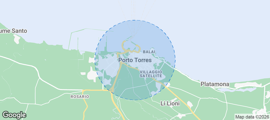 Porto Torres Airbnb map